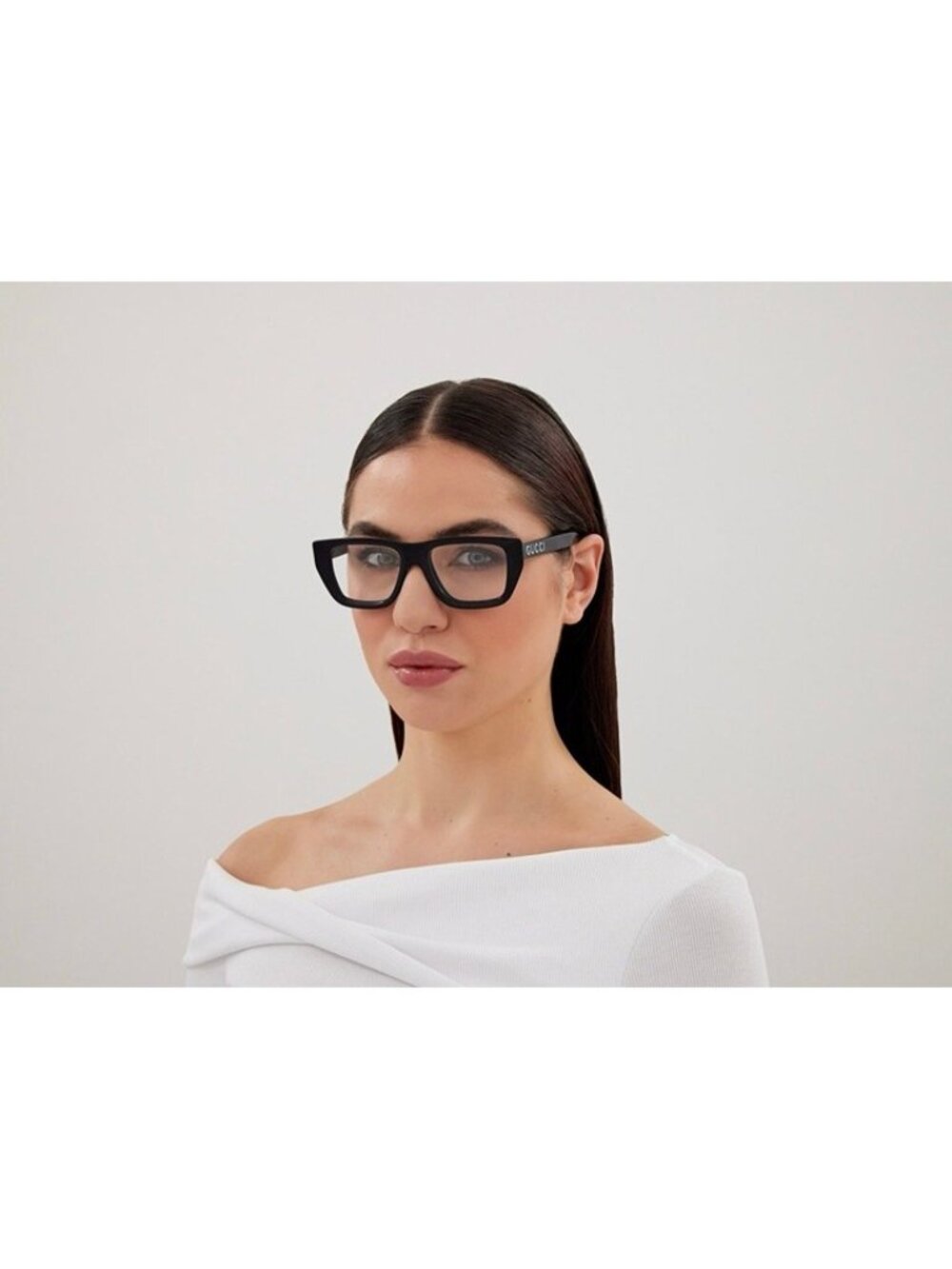 Gucci GG1724O 002 Eyeglasses Dark Havana 52mm Square Frame - Picture 8 of 10
